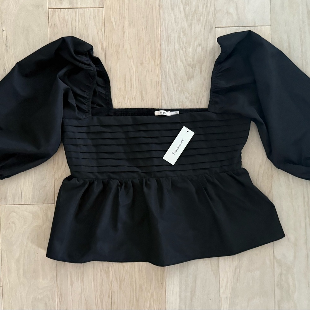 Francescas NWT Black Women's Top • Large